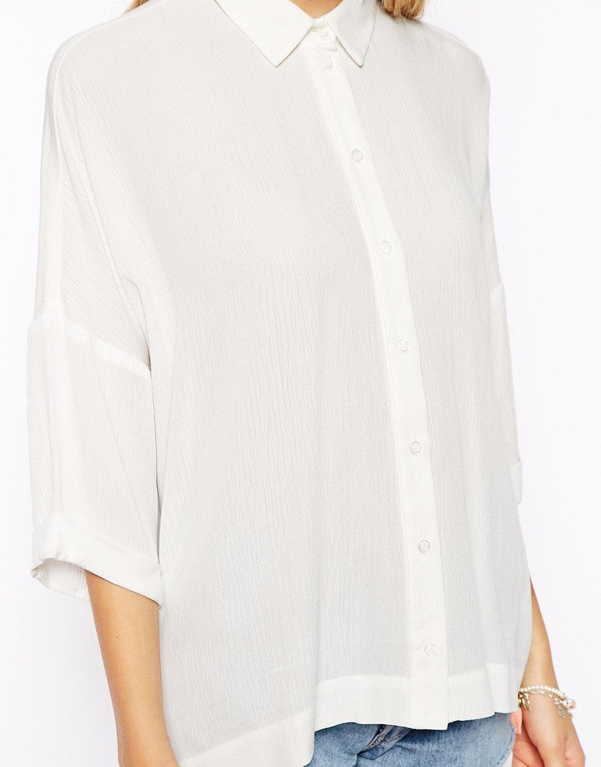 Crinkle Oversize Blouse Thumbnail