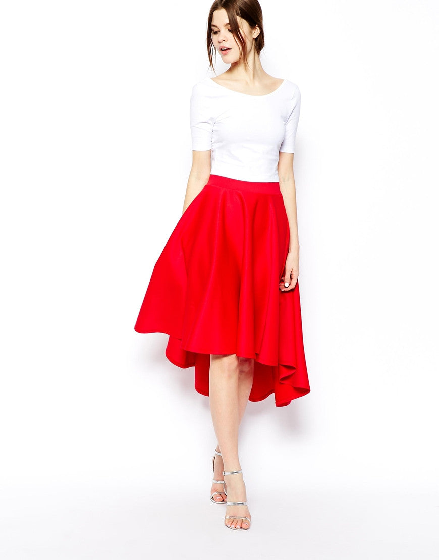 Scuba Midi Skirt